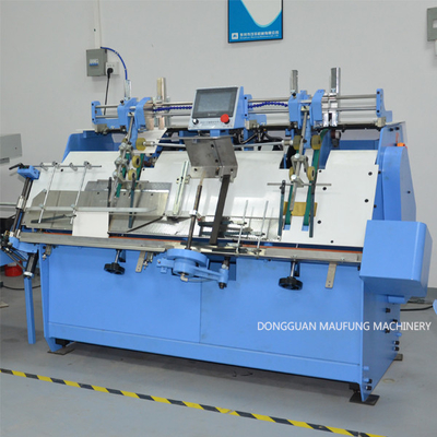 High Speed Automatic A4 Size Notebook End Paper Pasting And Tipping Machine MF-EIM450