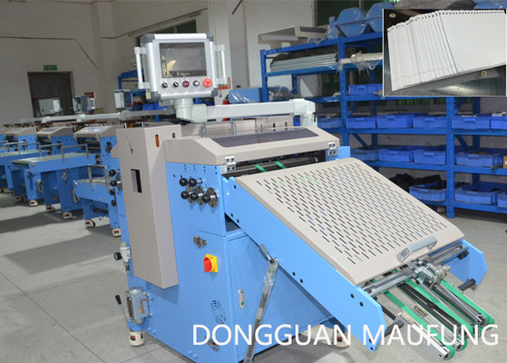 China Fully Auto Notebook Punching Perforating Machine For Spiral Wire Double Wire Notebooks Binding MF-PBM350