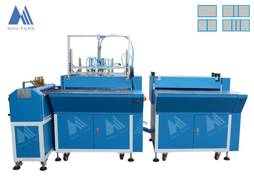 Semi Auto 6PCS/min 780*430mm 4mm Double Station Notebook Cover Making Machine MF-SCM500A2