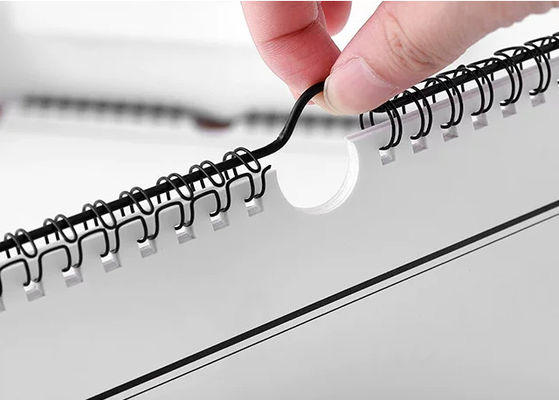 Semi Auto Spiral Double Twin Wire Binding Machine For Notebook Hanger Calendar MF-SDM520