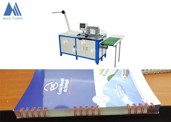 China Semi Auto Twin Loop Wire Binding Machine For Notebook Wire Binding MF-SDM520