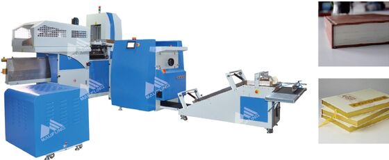 Automatic Notebook Binding Machine with 600pcs/hour Speed 380V 9KW Auto Hard Cover Book Casing Machine