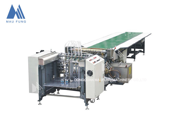 600mm width Auto Paper Feeding Rigid Box Paper Gluing Machine MF-SJ650A