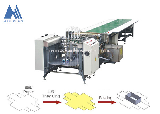 Auto Paper Feeding Rigid Box Paper Gluing Machine For Gift Box Gluing ,Semi Auto Rigid Box Making Machine MF-SJ850A